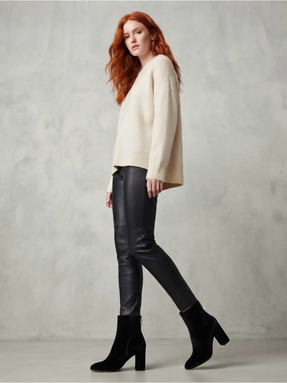 JOIE Saleema Velvet Block Heel Ankle Boots